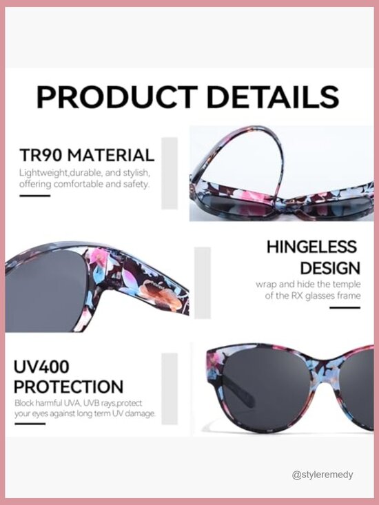 Polarized Fit Over Sunglasses for Glasses with UV400 Protection main image 5